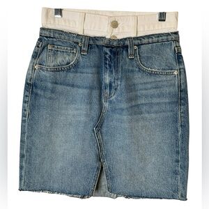Hudson Lulu Denim Skirt Size 23 Festival Y2K 90’s Retro Artsy Preppy